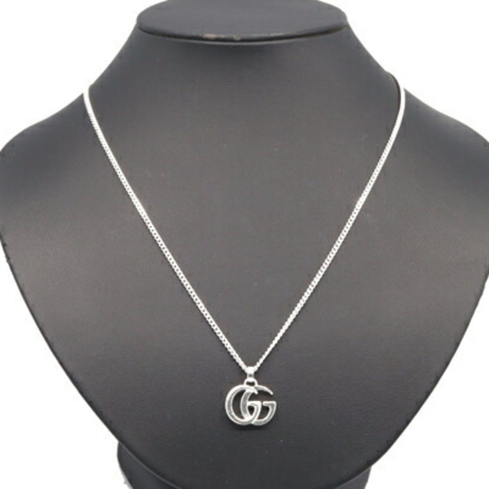 Gucci Double G Necklace 814914 SV Sterling Silver 925 Kihei Chain Pendant Cho... - Picture 9 of 10